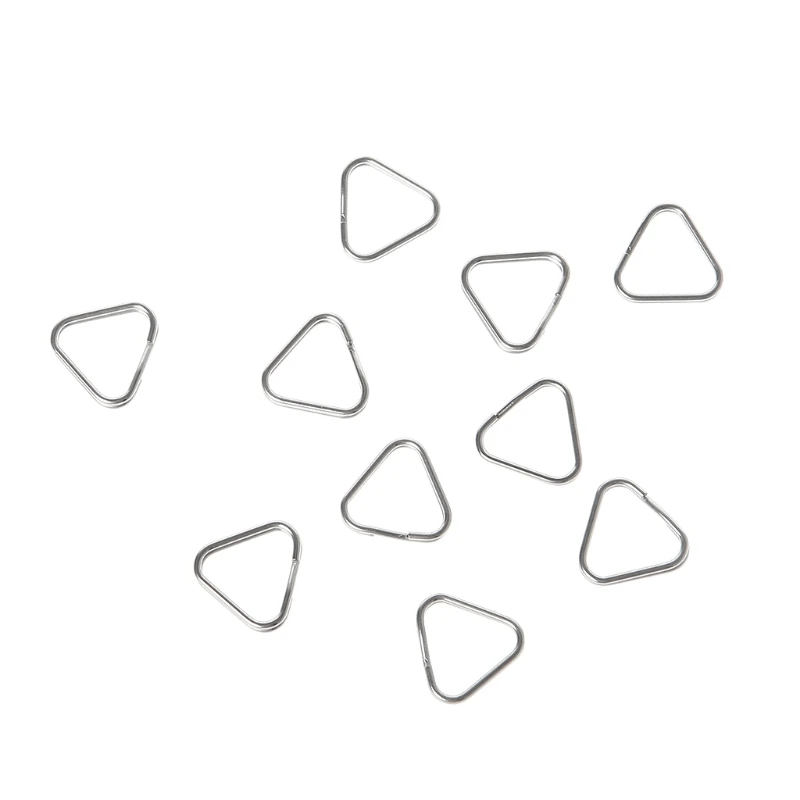 10pcs/set Metal Triangle Rings Split Digital Camera Strap Hook Replacement Parts