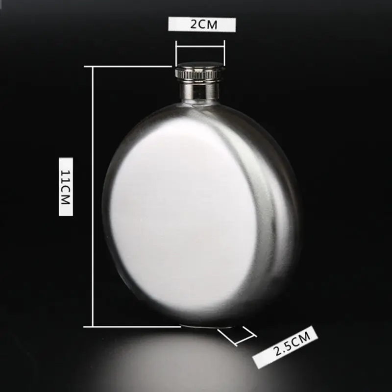 5OZ Round Hip Flasks Stainless Steel Whisky Alcohol Bottle with Funnel Outdoor Drinkware Wine Bottle Gifts for Men, Women
5OZ Round Hip Flasks Stainless Steel Whisky Alcohol Bottle with Funnel Outdoor Drinkware Wine Bottle Gifts for Men, Women