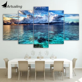 HD printed 5 piece canvas art seascape poster clouds painting wall pictures for living room modern free shipping/CU-1555A
HD printed 5 piece canvas art seascape poster clouds painting wall pictures for living room modern free shipping/CU-1555A