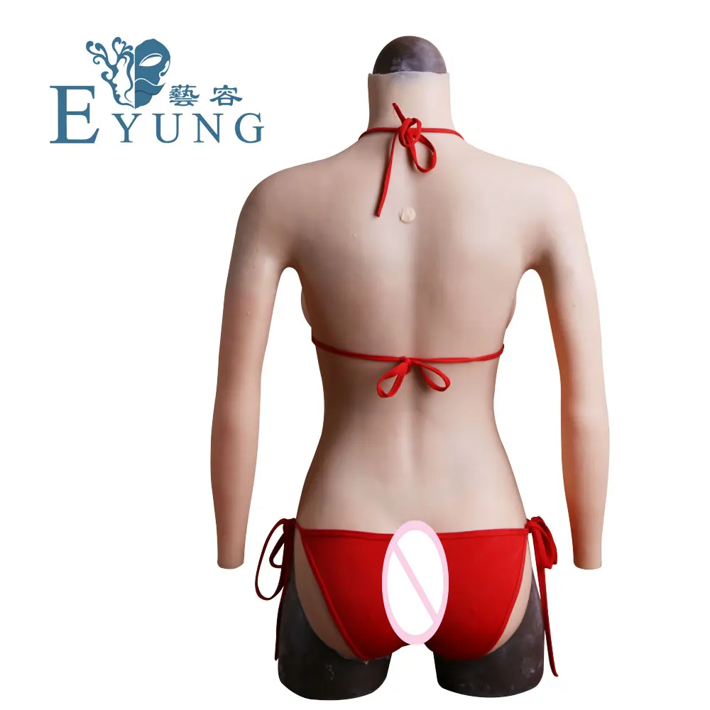 

EYUNG L size silicone E cup breast form crossdressing suit with sleeves female skin transgender Vaginal penetration fake boob