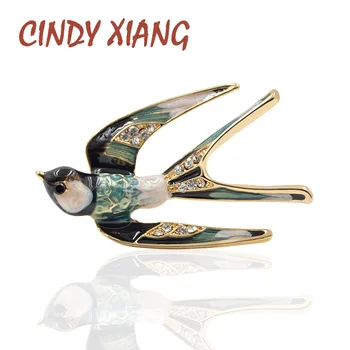 CINDY XIANG 2018 New Arrival Enamel Swallows Brooches for Women Cute Animal Pin Colorful Fashion Broches 2 Colors Choose Gift
CINDY XIANG 2018 New Arrival Enamel Swallows Brooches for Women Cute Animal Pin Colorful Fashion Broches 2 Colors Choose Gift