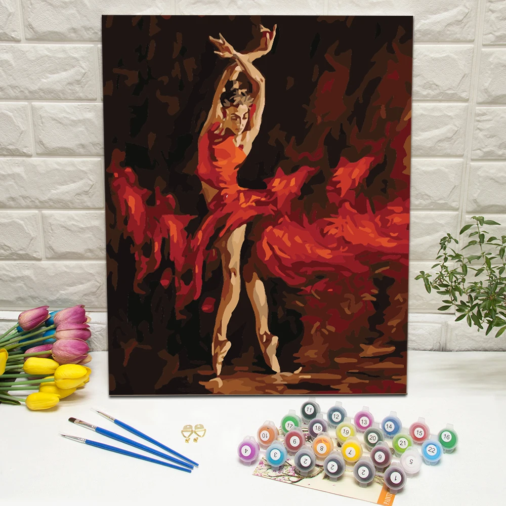 Framed Dancing Girl Oil Painting By Numbers Ballet Acrylic Paint On Canvas For Artwork Modern Home Decoration 40x50cm
Framed Dancing Girl Oil Painting By Numbers Ballet Acrylic Paint On Canvas For Artwork Modern Home Decoration 40x50cm