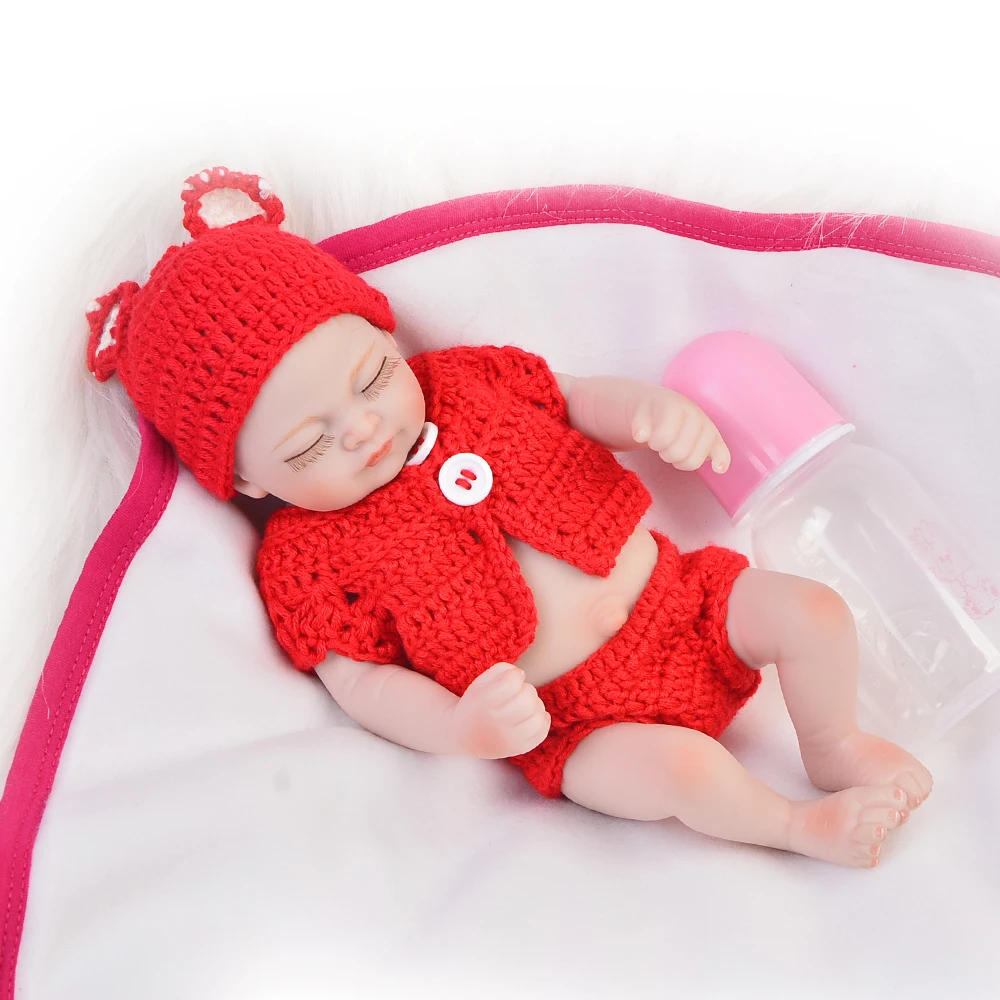 Fashion Full Silicone Vinyl Dolls Reborn Babies Girl 11'' 27 cm 2018 Gift Alive Mini Newborn Doll be Sleeping Baby Toy For Kids
Fashion Full Silicone Vinyl Dolls Reborn Babies Girl 11'' 27 cm 2018 Gift Alive Mini Newborn Doll be Sleeping Baby Toy For Kids