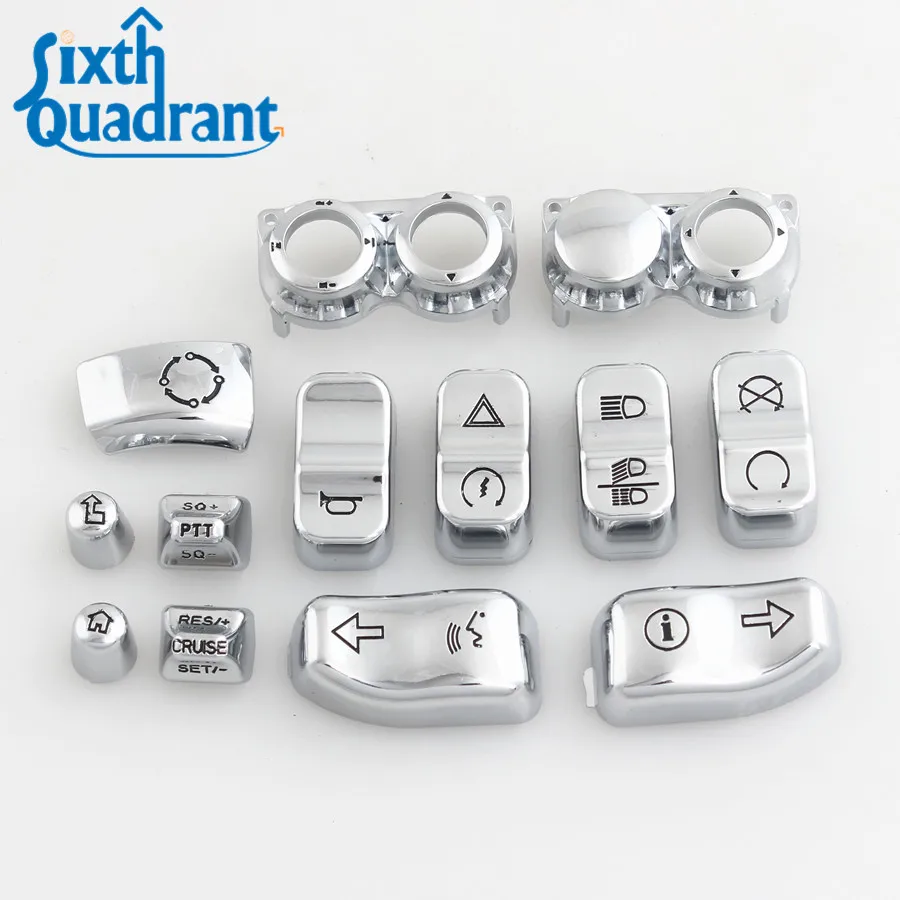 13 Pcs Carve Hand Control Switch Cover Housing Button Cap For Harley Glide FLHT FLHX FLHR Road King Trike14-up
13 Pcs Carve Hand Control Switch Cover Housing Button Cap For Harley Glide FLHT FLHX FLHR Road King Trike14-up