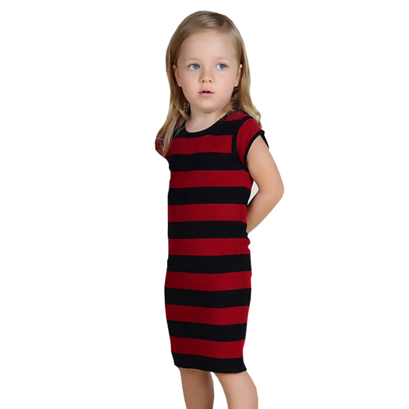 Baby Girls Knitted Dress 2019 New Summer Dresses Cotton Black Red Striped Kids Princess Cute Sweater Dress For 12M-5Y GD54
Baby Girls Knitted Dress 2019 New Summer Dresses Cotton Black Red Striped Kids Princess Cute Sweater Dress For 12M-5Y GD54