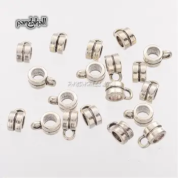 Tibetan Silver Color Hangers Lead Free & Cadmium Free Cup Antique Silver Color about 4x6x9mm, hole:2mm 4mm inner diameter
Tibetan Silver Color Hangers Lead Free & Cadmium Free Cup Antique Silver Color about 4x6x9mm, hole:2mm 4mm inner diameter