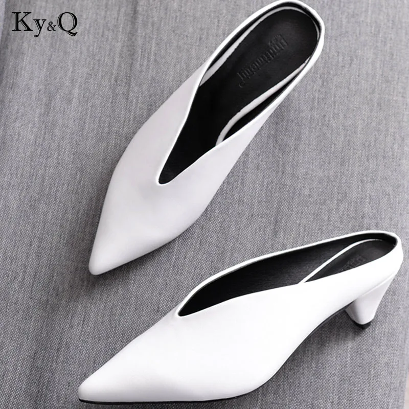 2018 Summer New Point Toe Genuine Leather Slip on Slingbacks Women Pumps Fashion High Quality Lady Party wedding Shoes
2018 Summer New Point Toe Genuine Leather Slip on Slingbacks Women Pumps Fashion High Quality Lady Party wedding Shoes