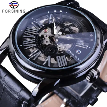 Forsining 2018 Fashion Full Black Openwork Watches Mens Mechanical Wristwatches Top Brand Luxury Genuine Leather Belt Male Clock
Forsining 2018 Fashion Full Black Openwork Watches Mens Mechanical Wristwatches Top Brand Luxury Genuine Leather Belt Male Clock
