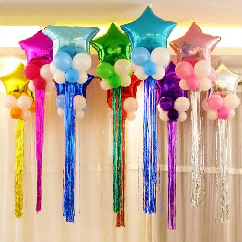 10pcs/lot Balloon Rain Streamers Color Ribbon Engagement Wedding Decoration Birthday Party Layout Balloon Tassel
10pcs/lot Balloon Rain Streamers Color Ribbon Engagement Wedding Decoration Birthday Party Layout Balloon Tassel
