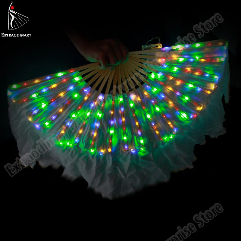 New Belly Dance Led Silk Fan Veil Fans Shiny Pleated Festival Carnival Dance Costume Accessories Stage Performance Props
New Belly Dance Led Silk Fan Veil Fans Shiny Pleated Festival Carnival Dance Costume Accessories Stage Performance Props