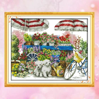 JoySunday crossstitch kits needlework Sunny flower shop Christmas 14CT11CT cottonfabric deco painting gift art factory wholesale
JoySunday crossstitch kits needlework Sunny flower shop Christmas 14CT11CT cottonfabric deco painting gift art factory wholesale