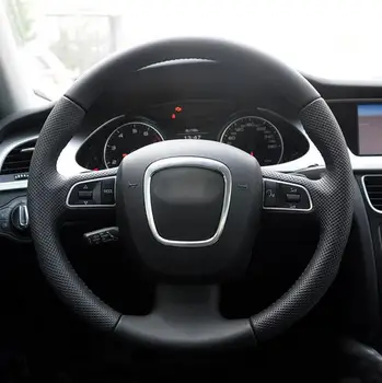Puou Black Artificial Leather Steering Wheel Cover for Audi A3 (8P) A4 (B8) A5 A8 A8 L Q7 RS 4 S4 S5 S6 S8 2007 Seat Exeo 2009
Puou Black Artificial Leather Steering Wheel Cover for Audi A3 (8P) A4 (B8) A5 A8 A8 L Q7 RS 4 S4 S5 S6 S8 2007 Seat Exeo 2009