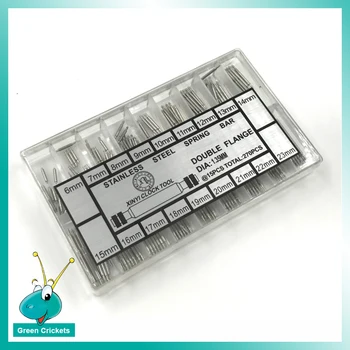 Wholesale 270pcs/box Assort Size Double Flange Watch Band Spring Bars,1.35mm Diameter 6mm~23mm Watch Bands Link Spring Bar box 
Wholesale 270pcs/box Assort Size Double Flange Watch Band Spring Bars,1.35mm Diameter 6mm~23mm Watch Bands Link Spring Bar box