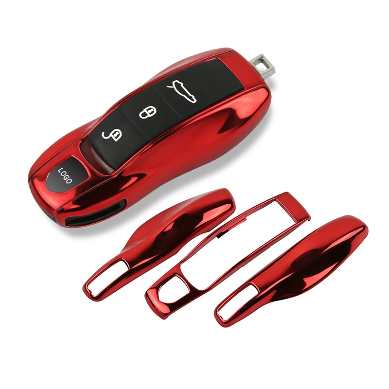 3pcs Mirror Red Car Fob Remote Key Case Key Cover Key Shell Replacement refit Porsche Boxster Cayman 911 Panamera Cayenne Macan
3pcs Mirror Red Car Fob Remote Key Case Key Cover Key Shell Replacement refit Porsche Boxster Cayman 911 Panamera Cayenne Macan