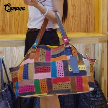 100% Genuine Leather Women Handbag 2018 New Colorful Leather Patchwork Shoulder Bags Large Capacity Hollow Stitching Luxury Bags
100% Genuine Leather Women Handbag 2018 New Colorful Leather Patchwork Shoulder Bags Large Capacity Hollow Stitching Luxury Bags