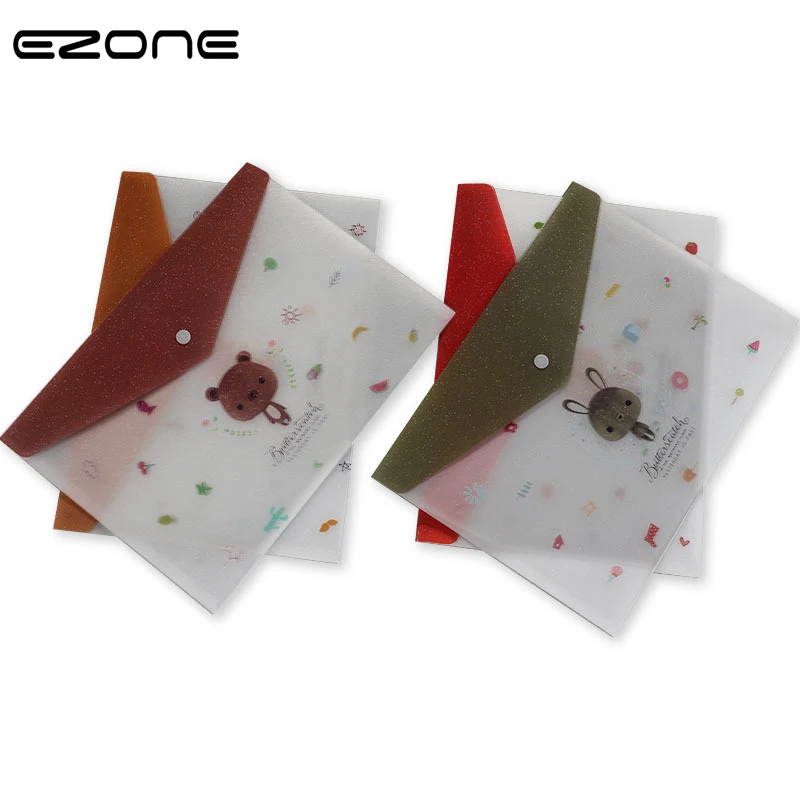 EZONE 1PC Cartoon File Bag Button Design Paper Organized Bag Transparent Frosted Folder Display Book School Office Supply
EZONE 1PC Cartoon File Bag Button Design Paper Organized Bag Transparent Frosted Folder Display Book School Office Supply