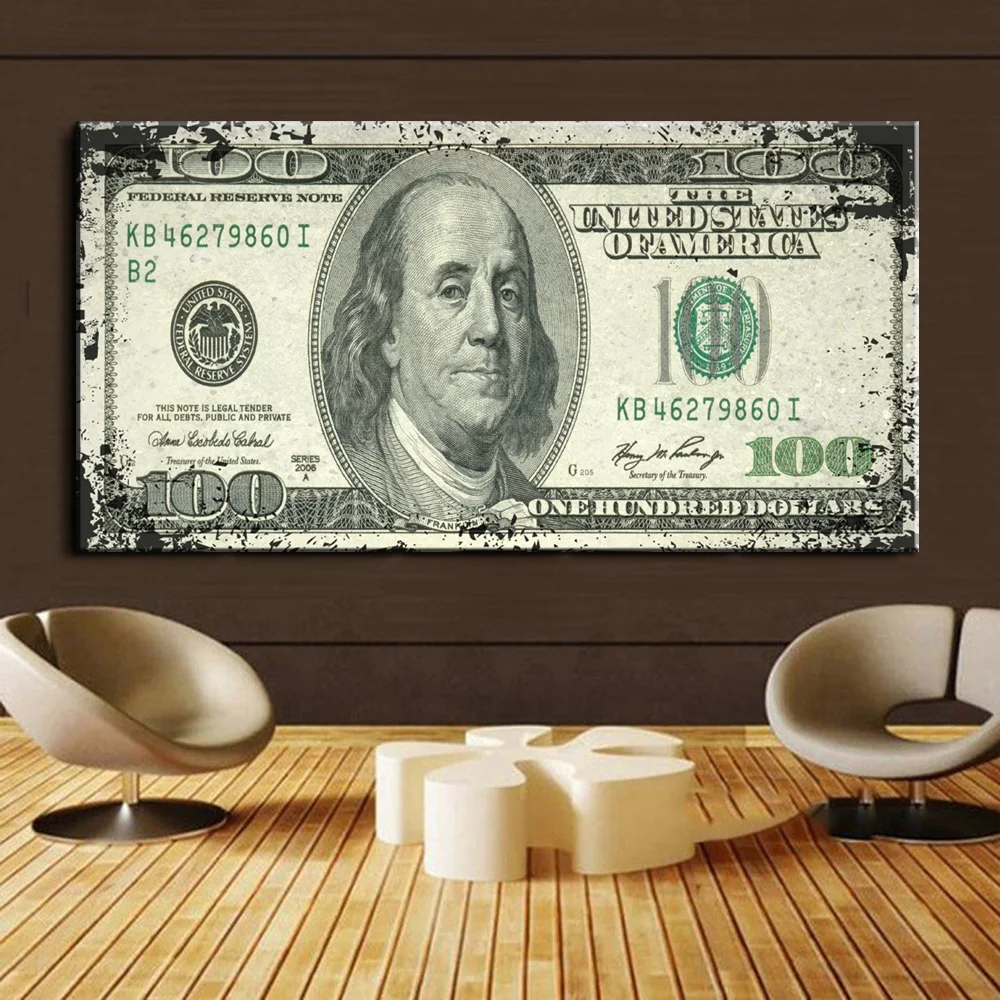 Drop Shipping Dollars Painting Decoration Money Wall Pictures Posters And Prints Living Room Canvas Pop Art Vintage Poster
Drop Shipping Dollars Painting Decoration Money Wall Pictures Posters And Prints Living Room Canvas Pop Art Vintage Poster