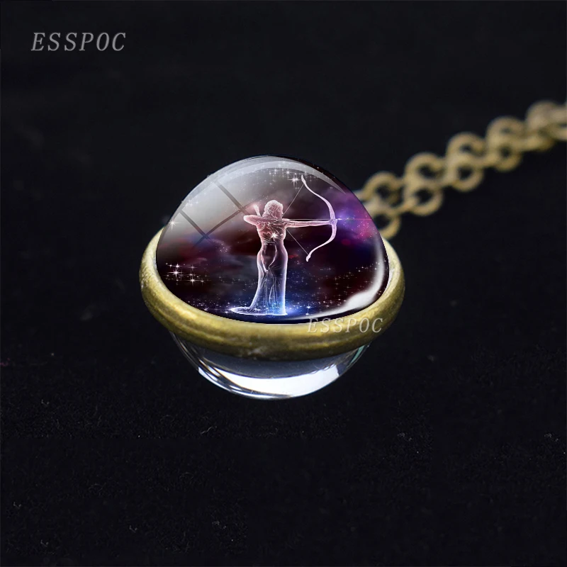 Fashion Retro Necklace12 Zodiac Signs Pendant Twelve Constellations Necklace leo Aries Virgo Taurus Crystal Glass Ball Necklace
Fashion Retro Necklace12 Zodiac Signs Pendant Twelve Constellations Necklace leo Aries Virgo Taurus Crystal Glass Ball Necklace