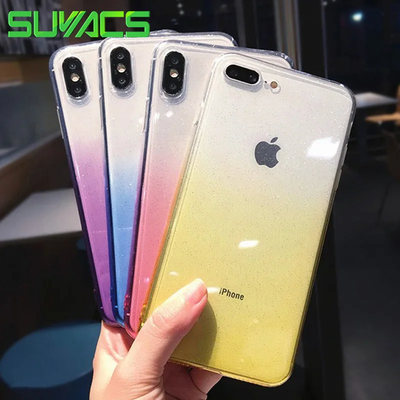 SUYACS Glitter Phone Case For iPhone 6 6S 7 8 Plus X XS MAX XR Gradient Hot Transparent Soft TPU Phone Back Cover Cases Shells
SUYACS Glitter Phone Case For iPhone 6 6S 7 8 Plus X XS MAX XR Gradient Hot Transparent Soft TPU Phone Back Cover Cases Shells