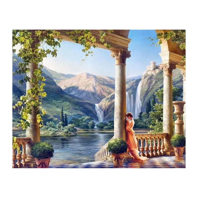 2017 Mosaic 3D diy diamond painting home decoration diamond embroidery classic style full rhinestone Uncomfortable lady