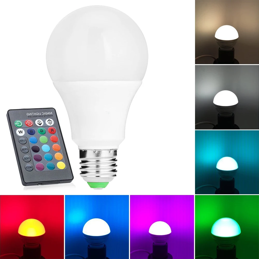 YWXLight E27 RGB LED 3W 5W 10W AC85 265V RGB LED Bulb Night Light Dimmable Stage Light Remote Spotlight 24 Key Remote
YWXLight E27 RGB LED 3W 5W 10W AC85 265V RGB LED Bulb Night Light Dimmable Stage Light Remote Spotlight 24 Key Remote