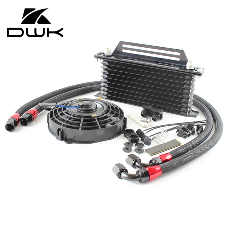 AN10 10 Rows TRUST Oil Cooler Kit with Bracket and 7'' Fan for BMW 3 Series E36 E46 E82 E90
AN10 10 Rows TRUST Oil Cooler Kit with Bracket and 7'' Fan for BMW 3 Series E36 E46 E82 E90