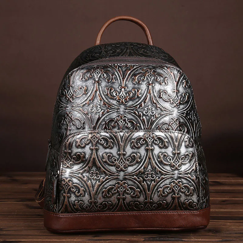 Женский рюкзак из натуральной воловьей кожи в стиле ретро|female backpack|backpack qualityquality