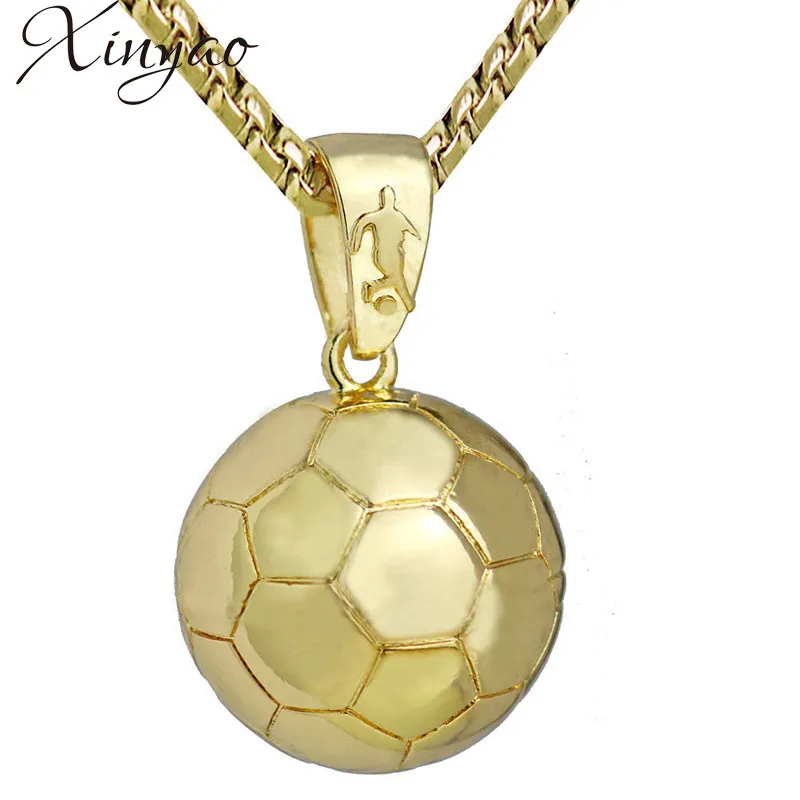 XINYAO Stainless Steel Football Pendant Necklace For Men Gold Soccer Ball Charm Necklace Sports Hip Hop Jewelry Dropshipping
XINYAO Stainless Steel Football Pendant Necklace For Men Gold Soccer Ball Charm Necklace Sports Hip Hop Jewelry Dropshipping