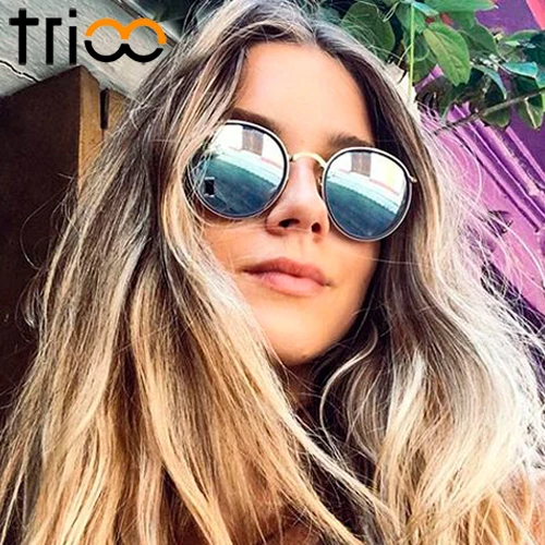 TRIOO Double Frame Designer Sunglasses Round Women Brand Shades Ultra-light Metal Lunette Color Lens Sun Glasses Eyewear Female
TRIOO Double Frame Designer Sunglasses Round Women Brand Shades Ultra-light Metal Lunette Color Lens Sun Glasses Eyewear Female