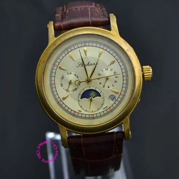 Coupon for wholesale buyer price good quality luxury men antique genuine leather AUTOMATIC self Wind moon phase mechanical watch
Coupon for wholesale buyer price good quality luxury men antique genuine leather AUTOMATIC self Wind moon phase mechanical watch