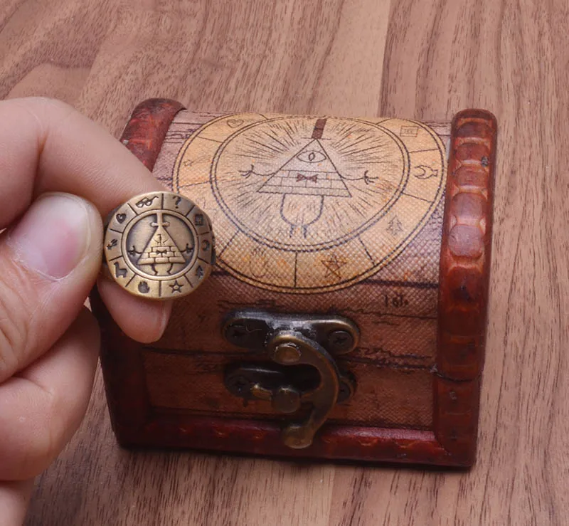 Gravity Falls Bill Cipher Logo Ring with wooden gift box Hollow Brozen Cosplay Finger Handmade Unisex Otaku Gifts Cosplay
Gravity Falls Bill Cipher Logo Ring with wooden gift box Hollow Brozen Cosplay Finger Handmade Unisex Otaku Gifts Cosplay