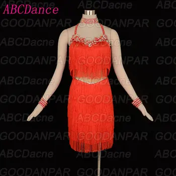 Latin dance dress Multistorey Fringed Backless ChaCha Rumba Samba Tango dancewear for women ballroom dance clothes Organge
Latin dance dress Multistorey Fringed Backless ChaCha Rumba Samba Tango dancewear for women ballroom dance clothes Organge