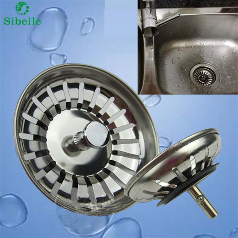 SBLE Kitchen 304 Stainless Steel Sink Strainer Plug Drain Stopper Filter Basket Tool Kitchen Sink Filter Floor Cover Basin
SBLE Kitchen 304 Stainless Steel Sink Strainer Plug Drain Stopper Filter Basket Tool Kitchen Sink Filter Floor Cover Basin