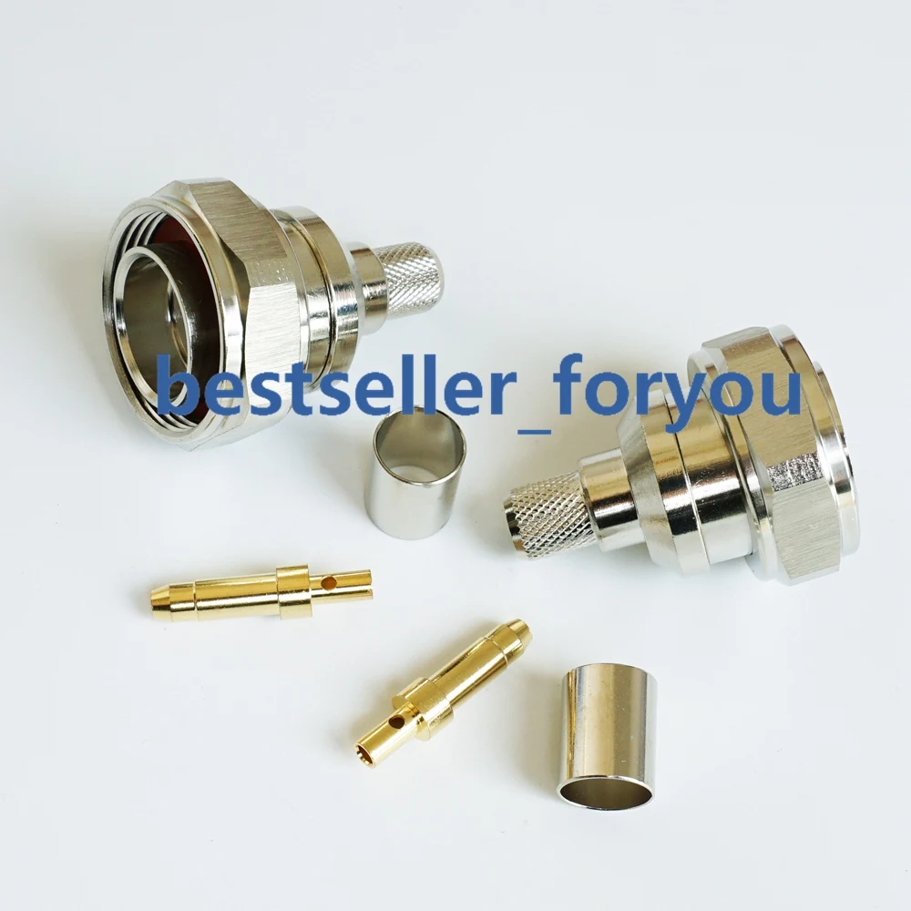 7/16 DIN male plug L29 male center crimp for RG8 RG165 7D-FB LMR400 calbe RF connector
7/16 DIN male plug L29 male center crimp for RG8 RG165 7D-FB LMR400 calbe RF connector