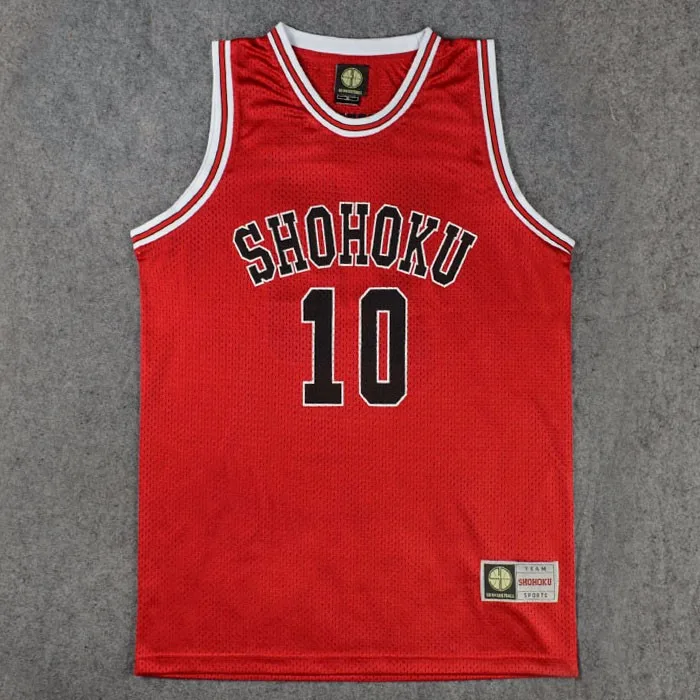 SLAM DUNK Cosplay Costume Shohoku 1-15 Sakuragi Hanamichi Basketball Jersey Tops Shirt Sport Wear School Basketball Team Uniform
SLAM DUNK Cosplay Costume Shohoku 1-15 Sakuragi Hanamichi Basketball Jersey Tops Shirt Sport Wear School Basketball Team Uniform