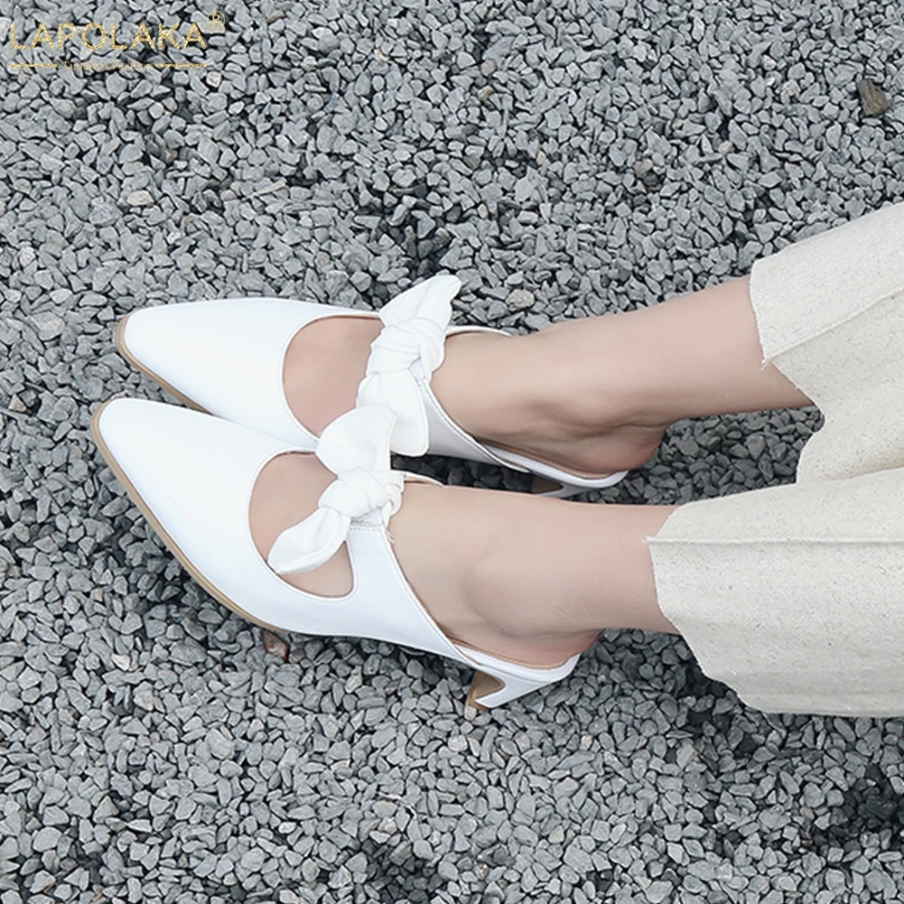 Lapolaka Genuine Cow Leather Pointed Toe Bowtie Shoes Woman Pumps Slip On Elegant Party Elegant Pumps women's Shoes
Lapolaka Genuine Cow Leather Pointed Toe Bowtie Shoes Woman Pumps Slip On Elegant Party Elegant Pumps women's Shoes