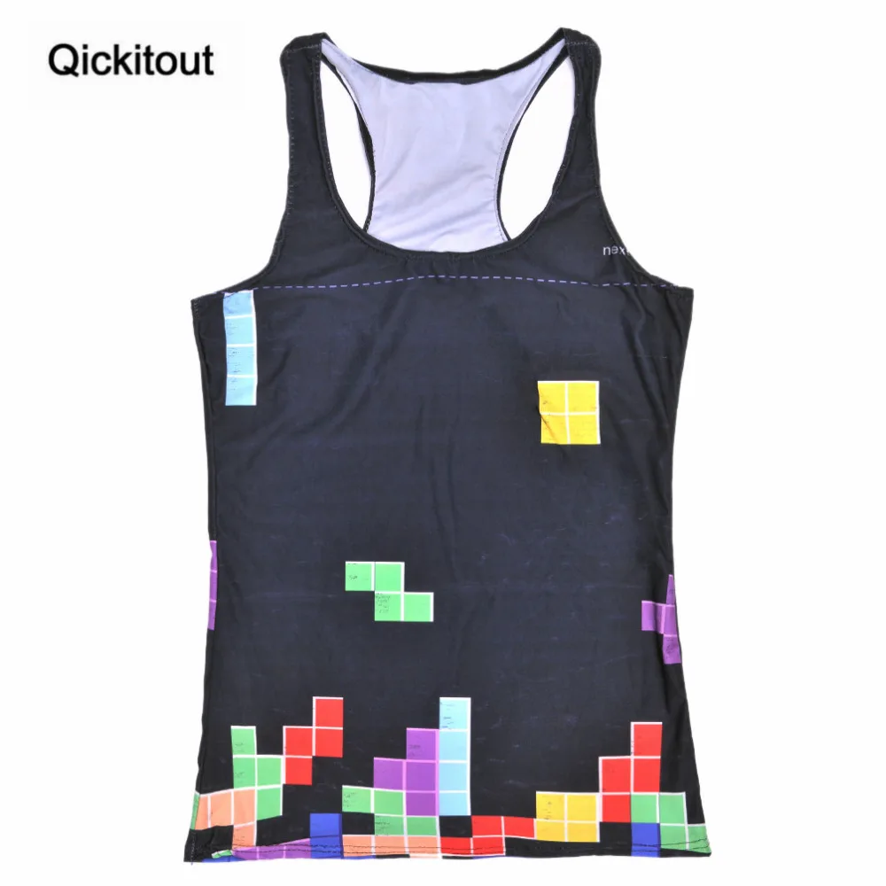 Qickitout Tops 2016 Summer Women's Blouses Strapless Sleeveless Digital Print Casual Color Tetris Games Tank Tops Ladies' Vest
Qickitout Tops 2016 Summer Women's Blouses Strapless Sleeveless Digital Print Casual Color Tetris Games Tank Tops Ladies' Vest