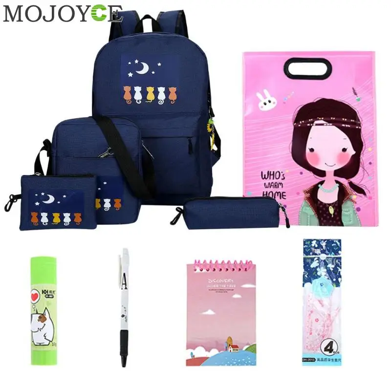 10 Pcs/Set Fashion Student Backpacks Women Large Capacity Backpacks Oxford Cloth Cartoon Cat Print Fashion Designer Rucksacks
10 Pcs/Set Fashion Student Backpacks Women Large Capacity Backpacks Oxford Cloth Cartoon Cat Print Fashion Designer Rucksacks