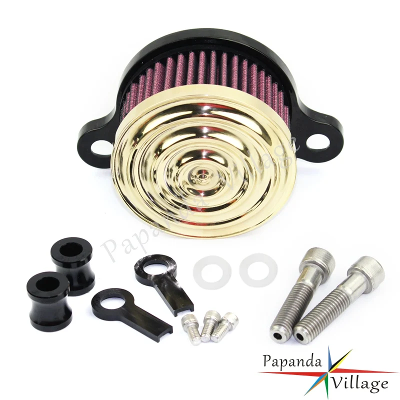Papanda Motorbike Brass Aluminum Air Cleaner Intake Filter Kits for Harley Sportster XL883 XL1200 2004-UP
Papanda Motorbike Brass Aluminum Air Cleaner Intake Filter Kits for Harley Sportster XL883 XL1200 2004-UP