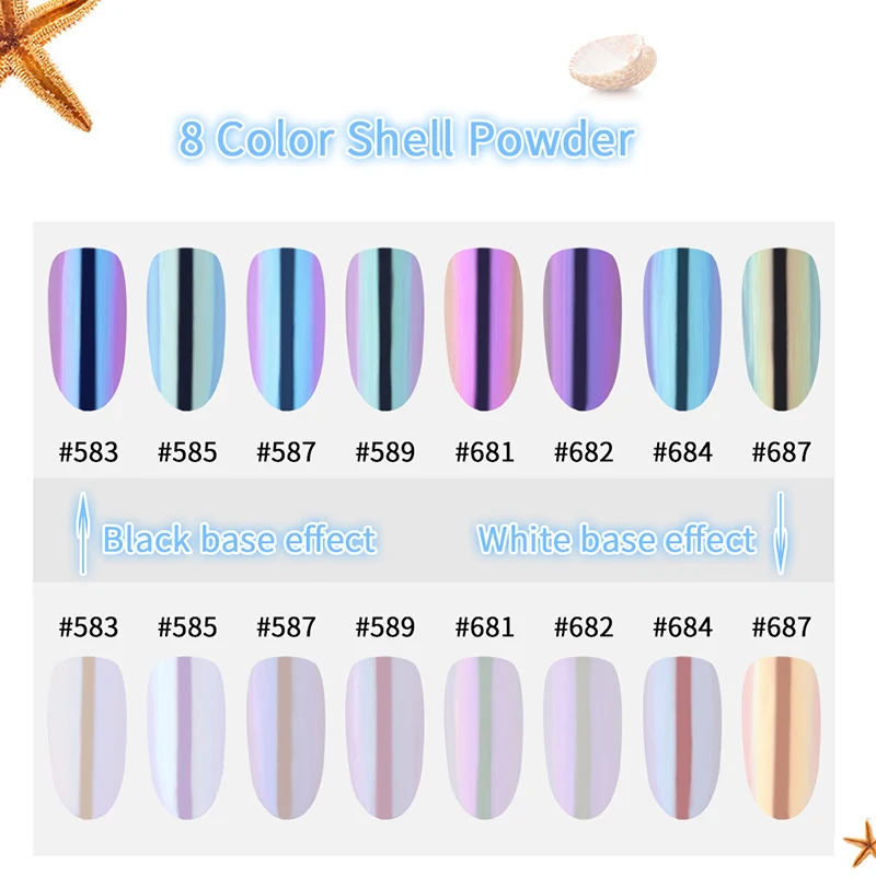 1 Box Pearl Shell Chameleon Mirror Nail Powder Glitters DIY Shell Nail Art Chrome Pigment Dust Manicure Decoration
1 Box Pearl Shell Chameleon Mirror Nail Powder Glitters DIY Shell Nail Art Chrome Pigment Dust Manicure Decoration