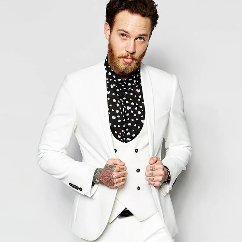 Handsome Groomsmen Wool blend Groom Tuxedos Mens Wedding Dress Man Jacket Blazer Prom Dinner (Jacket+Pants+Tie+Vest) A139
Handsome Groomsmen Wool blend Groom Tuxedos Mens Wedding Dress Man Jacket Blazer Prom Dinner (Jacket+Pants+Tie+Vest) A139