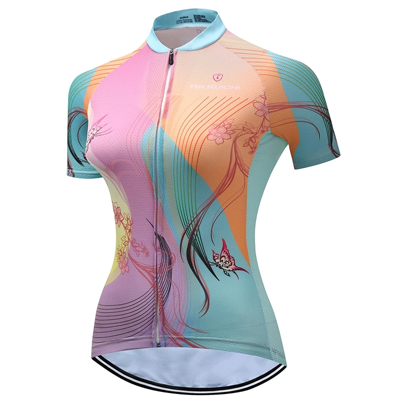 Women Summer Cycling Jersey Butterfly Pattern Breathable Quick Dry Short Sleeve Bike Riding Jerseys Customized/Wholesale Service
Women Summer Cycling Jersey Butterfly Pattern Breathable Quick Dry Short Sleeve Bike Riding Jerseys Customized/Wholesale Service