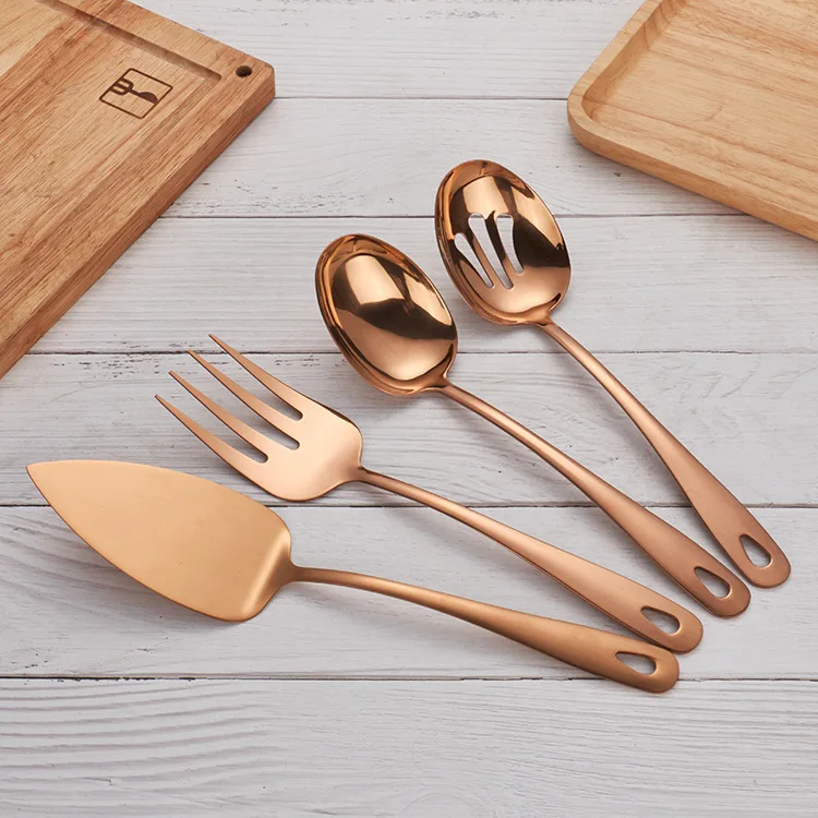 4pcs Stainless Steel Golden Tableware Suit Western Style Food Fork Spoon Cake Shovel Hotel Appliance Kitchen Utensils Tools
4pcs Stainless Steel Golden Tableware Suit Western Style Food Fork Spoon Cake Shovel Hotel Appliance Kitchen Utensils Tools