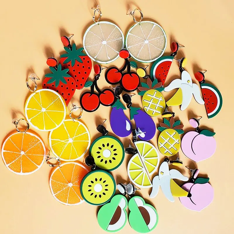 2019 Cute Avocado Fruit Starwberry Watermelon Drop Earrings For Women Summer Korean Earrings Girls Fashion Jewelry
2019 Cute Avocado Fruit Starwberry Watermelon Drop Earrings For Women Summer Korean Earrings Girls Fashion Jewelry