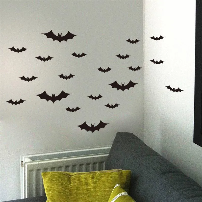 20 pcs/pack DIY black crative black bats flying butterfly Halloween Party wall stickers vinyl pvc mural art living home decor
20 pcs/pack DIY black crative black bats flying butterfly Halloween Party wall stickers vinyl pvc mural art living home decor