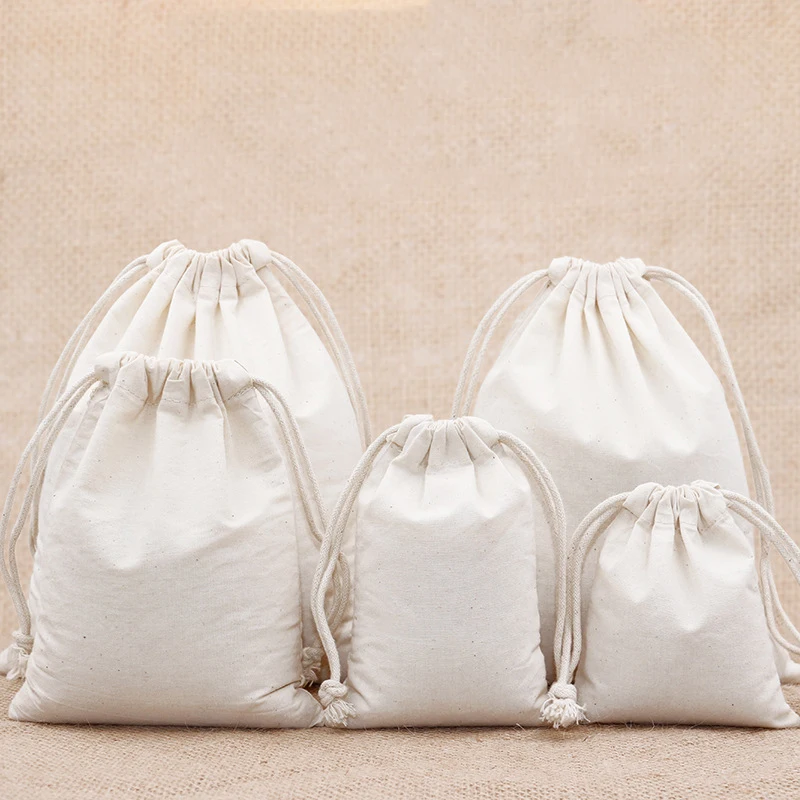 Natural Cotton Bag for Packaging Jewelry/Makeup/Gift/Wedding/Party/Storage/Shoe Bag Drawstring Dustproof Pouch Print Logo Custom
Natural Cotton Bag for Packaging Jewelry/Makeup/Gift/Wedding/Party/Storage/Shoe Bag Drawstring Dustproof Pouch Print Logo Custom