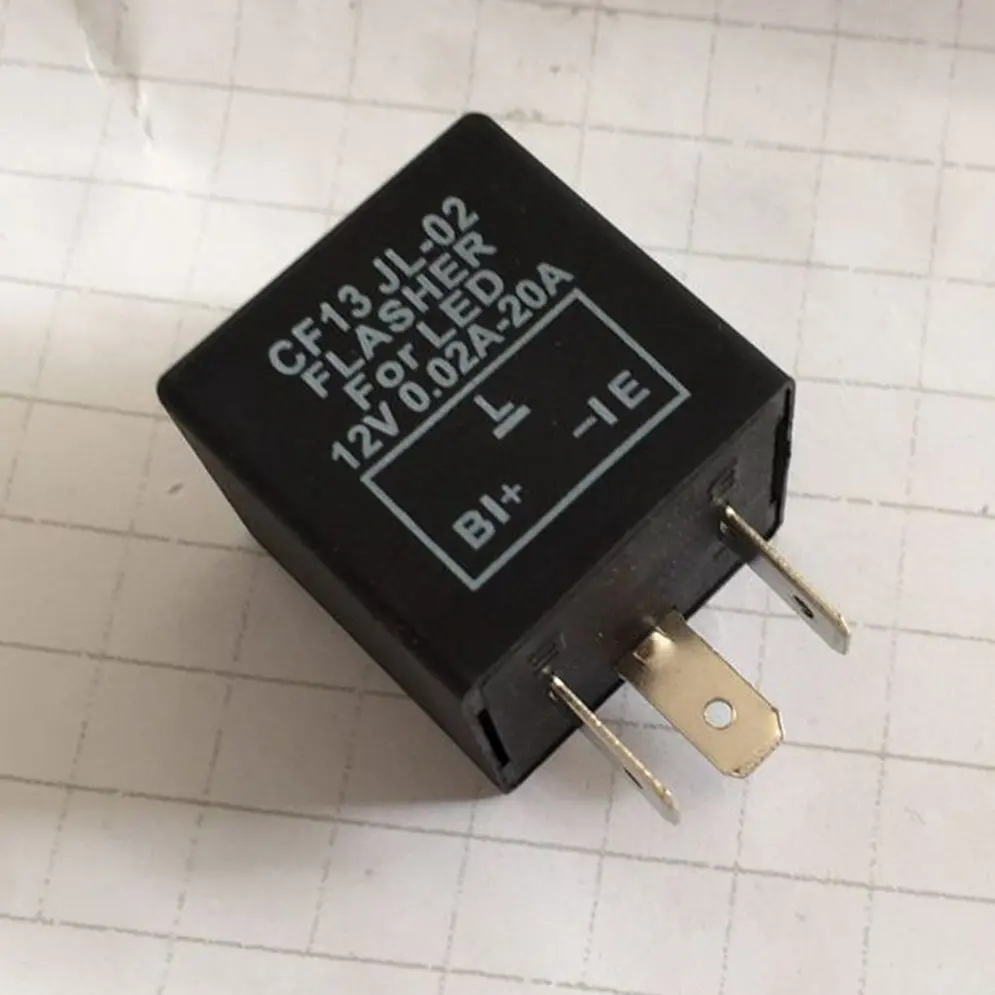 12V 3-PIN 0.02A-20A Electronic LED Adjustable Flasher Relay For Turn Signal Light Blinker
12V 3-PIN 0.02A-20A Electronic LED Adjustable Flasher Relay For Turn Signal Light Blinker