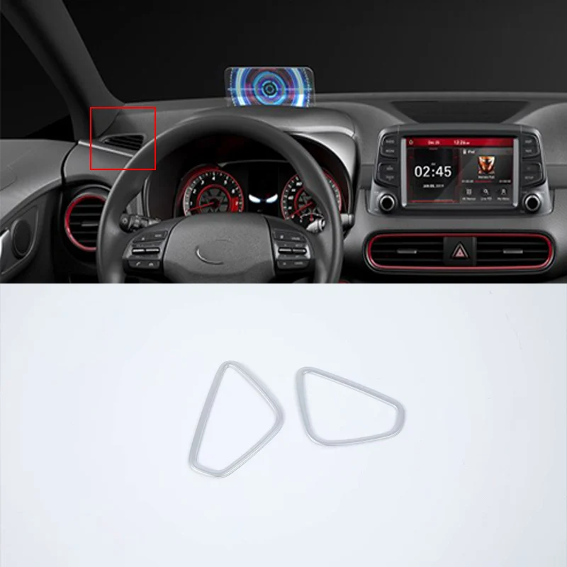 Car Styling ABS Chrome interior auto accessories front up air vent cover For HYUNDAI KONA ENCINO 2018
Car Styling ABS Chrome interior auto accessories front up air vent cover For HYUNDAI KONA ENCINO 2018