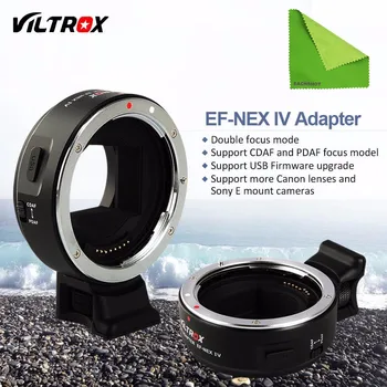 Viltrox EF-NEX IV Auto Focus Lens Adapter for Canon EOS EF EF-S Lens to Sony E NEX Full Frame A9 AII7 A7RII A7SII A6500 A6300
Viltrox EF-NEX IV Auto Focus Lens Adapter for Canon EOS EF EF-S Lens to Sony E NEX Full Frame A9 AII7 A7RII A7SII A6500 A6300