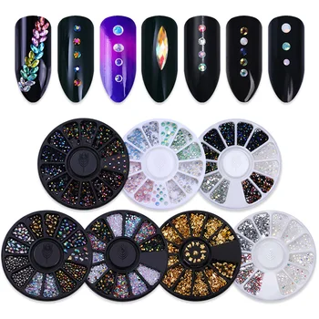 Jelly Color Rhinestones Nail Art Decoration in Wheel Flat Sharp Bottom Metal Studs Laser Rivet Beads Decor 1 Box
Jelly Color Rhinestones Nail Art Decoration in Wheel Flat Sharp Bottom Metal Studs Laser Rivet Beads Decor 1 Box